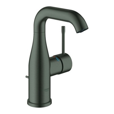 Grohe Essence Einhand-Waschtischbatterie mit Zugstange Schwarz gebürstet 24173AL