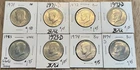 US Coin Lot (8) Kennedy Half Dollars, 1971 - 1974 P&D All Different, Nice Coins