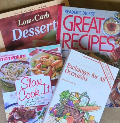 4 HEALTHY DIET COOKBOOKS Weight Watchers Low Carb Diabetic Slow Cooker Recipes