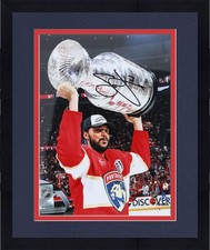 Framed Seth Jones Panthers Signed 2025 Stanley Cup Champs 8x10 Raising Cup Photo