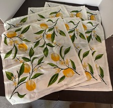 NEW Set of 6 DII White Kitchen Towels w/Lemons