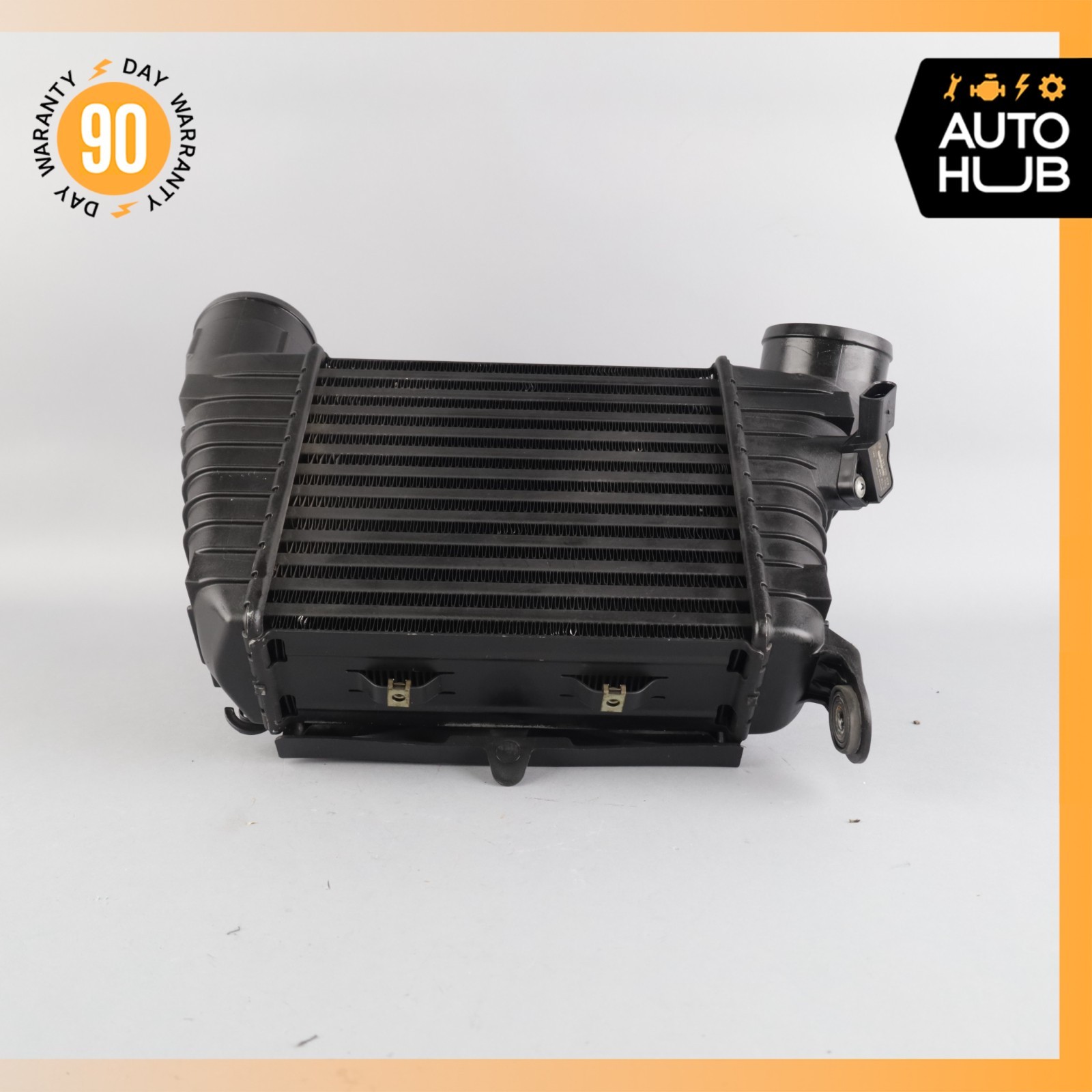 Bentley Continental GT 6.0L Right Turbo Intercooler Radiator w/ Air Duct OEM