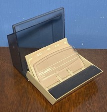 VINTAGE Rolodex S-300C Petite Address Phone File Organizer Smoke Lid w/ Dividers