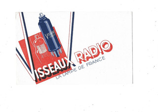 BUVARD publicitaire thème Energie Electricité lampe de France Visseaux Radio