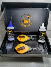Chalkline Reel Combo 2 Chalklines 1 Bottle Of Blue Chalk 1 Bottle Of White Chalk