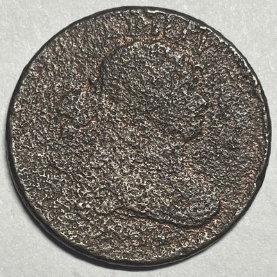 1804 Draped Bust Half Cent Stemless Crosslet 4 Cull F-VF Detail Corroded & Bent