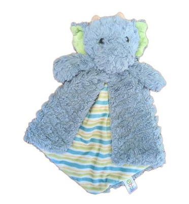 Ebba Magical Gray Green  Dragon Lovey Aurora World Plush Security Blanket Baby