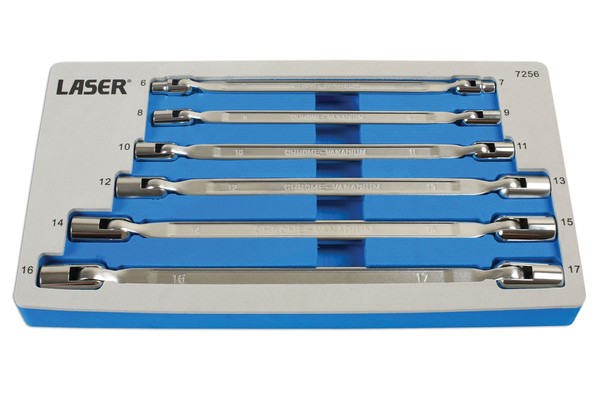 Laser Werkzeuge Flexibles SteckschlüSsel Set 6Teilig 7256-image