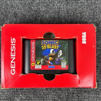 Sonic 3D Blast Sega Genesis 1996 Boxed Authentic 1844 NTSC Blue