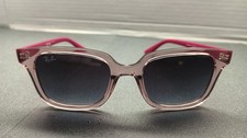 Ray-Ban RB9071S Kids Sunglasses Transparent Pink Frame Great Condition W/ Case