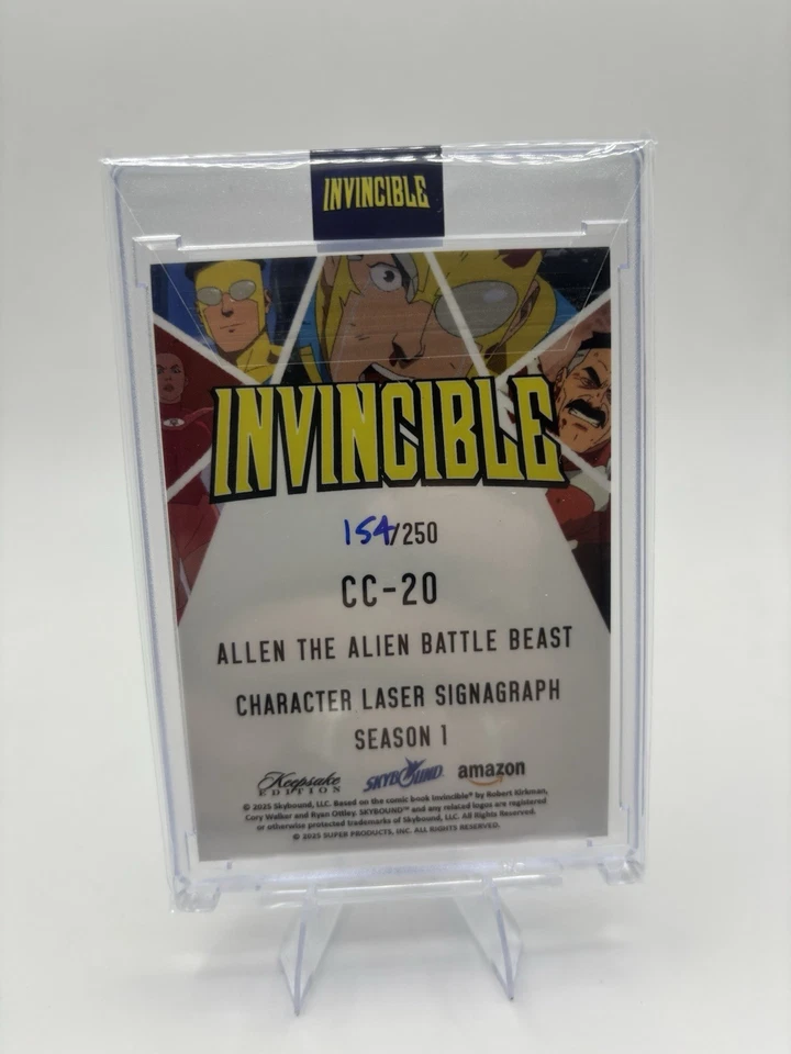 Invincible Dual Signagraph 154/250 Allen the Alien Battle Beast Temporada 1 Foto 2 de 2