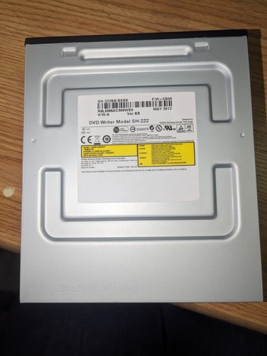 Totalmente Nuevo SAMSUNG DVD Escritor Modelo SH-222BB/BEBE SATA Negro - Imagen 5 de 7