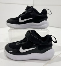 Nike Revolution 7 TDV Black White Toddler Infant Casual Strap Shoes FB7691-003