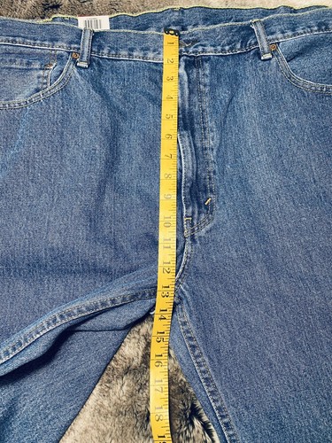 Levi’s 550 TM Hidden Size Med Wash Relaxed Denim Big & Tall Mens Jeans 44X30 NEW - Picture 5 of 11