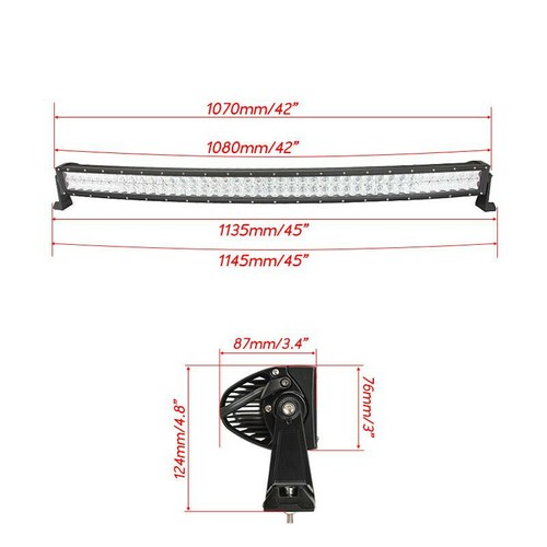52/50/42/32/22/14 inch Curved 5D RGB LED Light Driving Bar & Wiring Harness Kits - Picture 83 of 106