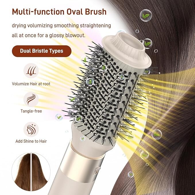 5 in 1 Hair Air Styler - Rotating Hair Dryer Brush 110000 RPM