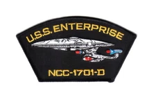 Star Trek: The Next Generation Enterprise NCC-1701-D Logo Embroidered 6" Patch
