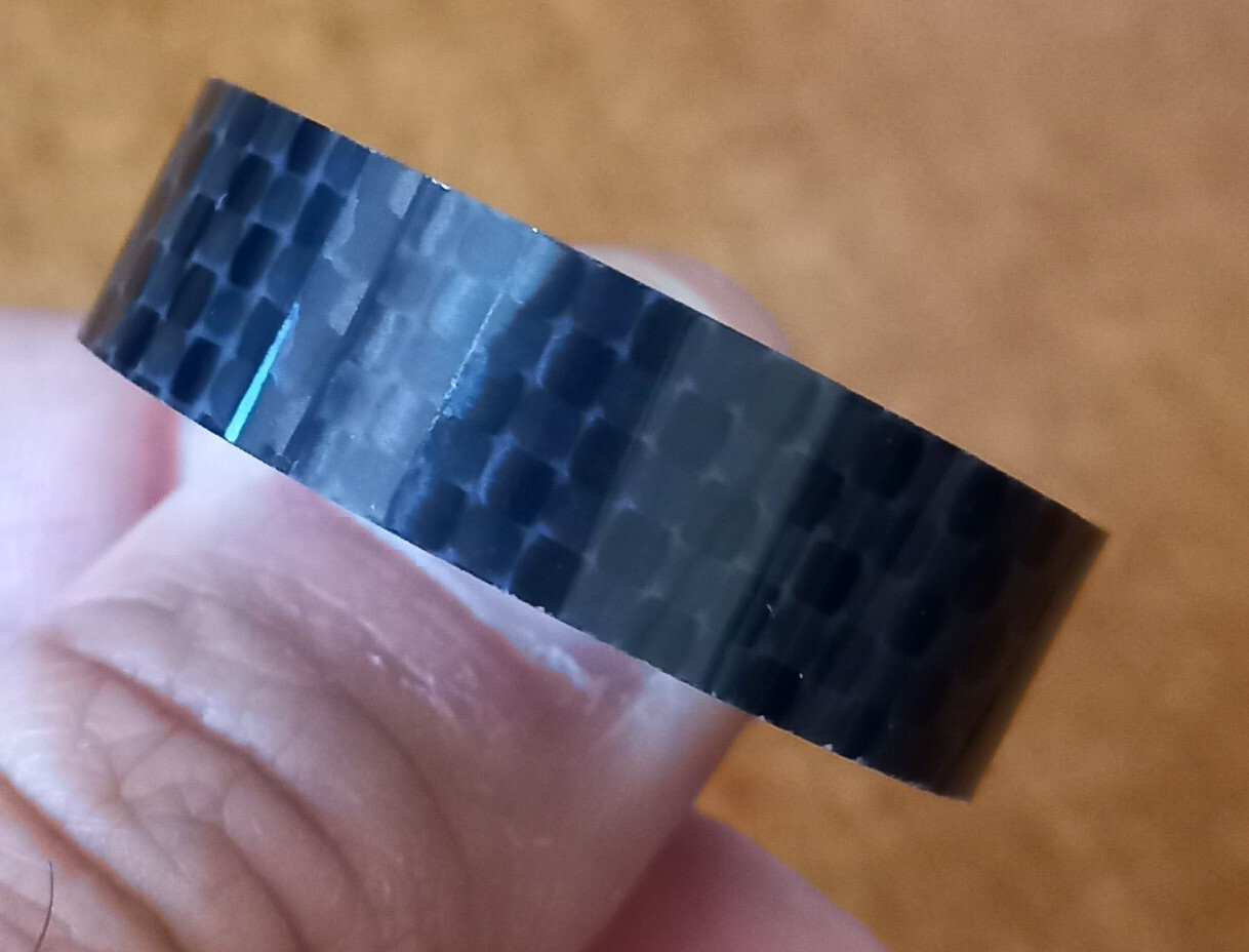 Distanziale sterzo 1 1/8" in carbonio da 10mm bici da corsa, strada, MTB ecc foto 3