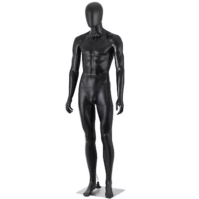 SEGAWE 73'' High Full Body Male Mannequin with Metal Base Adjustable Mannequin Stand