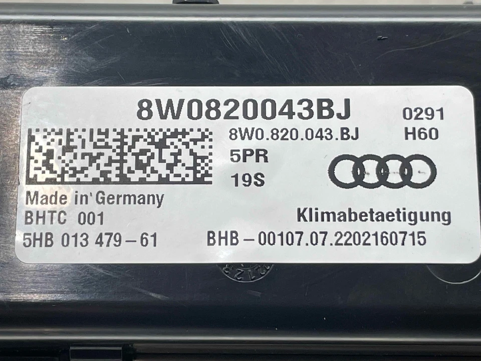 Audi Allroad Quattro 2023 calefacción aire acondicionado climatización panel de control 8W0820043BJ 2020 Foto 2 de 4