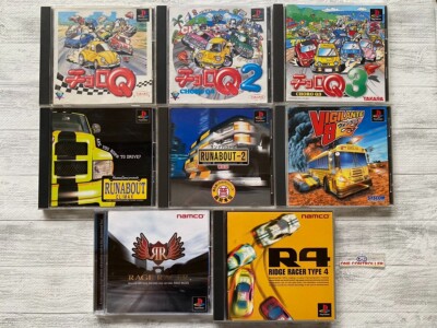 SONY PS 1 Choro Q 1 2 3 Runabout 1 2 Vigilante 8 & Rage & Ridge Racer  type 4