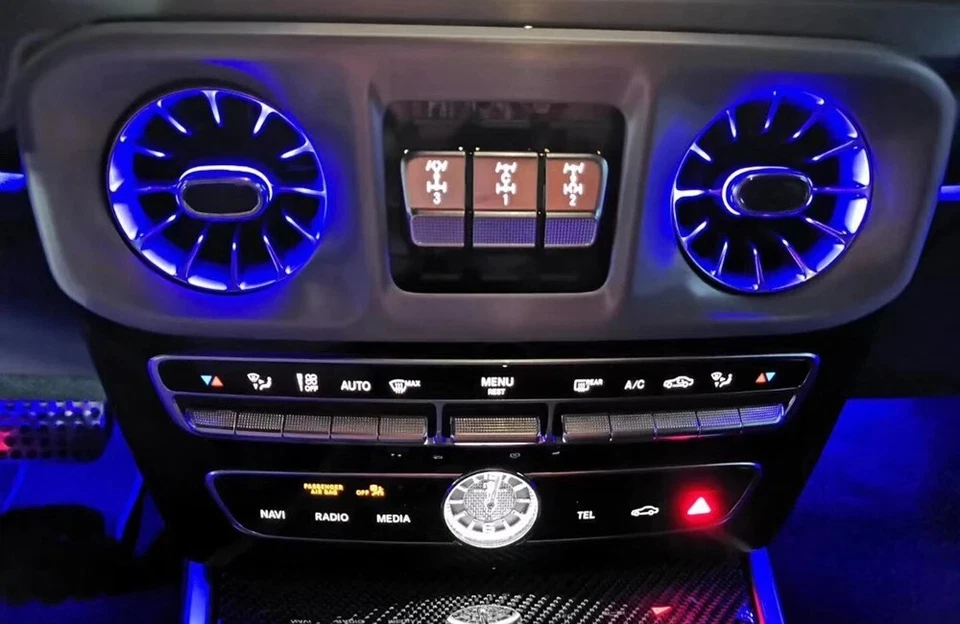 Actualización 64 colores LED luz de ventilación de aire para Mercedes Clase G W464 G500/G63/G550 6 piezas Foto 4 de 4