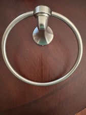 New Solid Brass Brushed Nickel Towel Ring Free Shipping