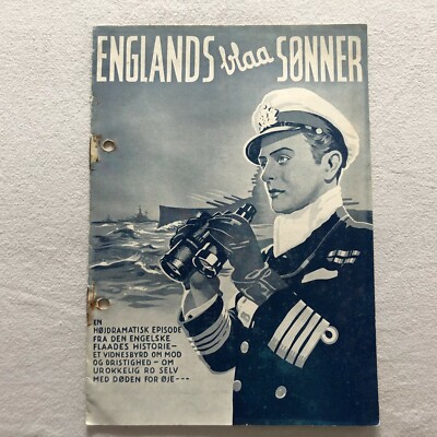 Our Fighting Navy Robert Douglas, Richard Cromwell 1937 Danish Movie Program