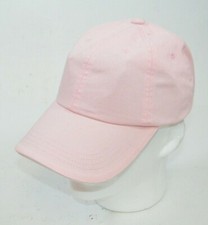  7 PORT AUTHORITY PINK WITH WHITE STRIPE CLOSURE C830 SANDWICH BILL CAPS HATS