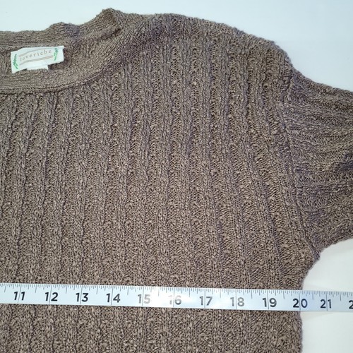 Loveriche Sweater Dress Womens M Brown Long Sleeve Ribbed Knit Stretch Mini - Picture 10 of 12