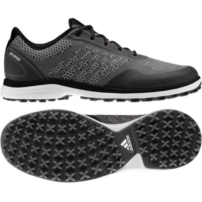 Damen Adidas Alphaflex Spikeless Schwarz Golfschuhe Größe 5 UK / 38 EU - Neu - Bild 1 von 4