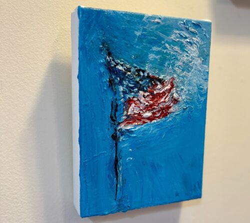 Flag, Oil Painting, Gallery Art, by Van Ness - Picture 2 of 24