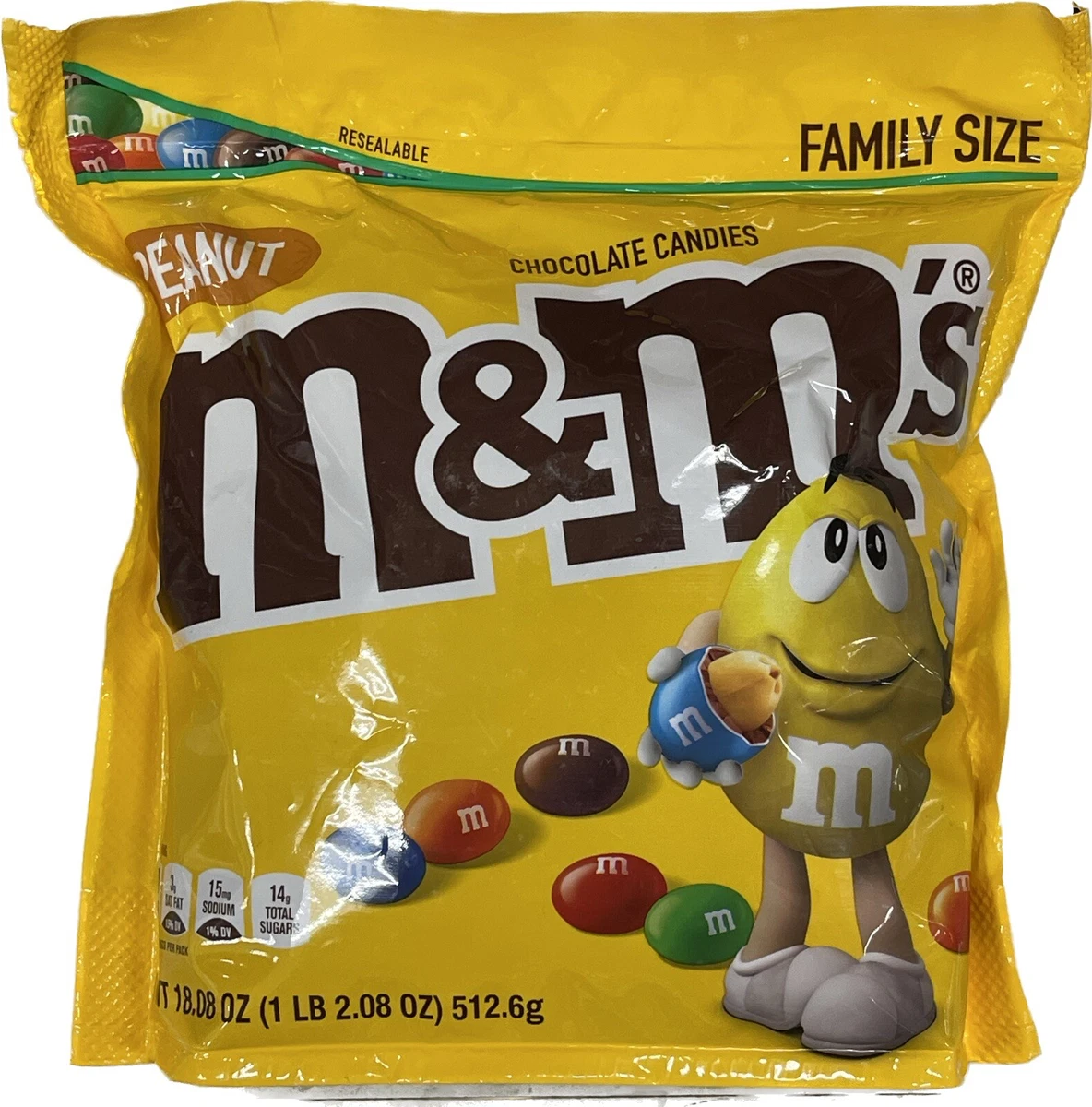 m&m bag sizes