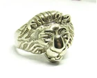 STERLING SILVER LIONS HEAD RING #12G200496