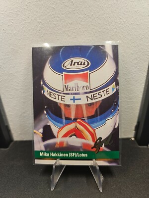 Mika Hakkinen 1992 Grid Motorcard Formula 1 Trading Card Lotus #45