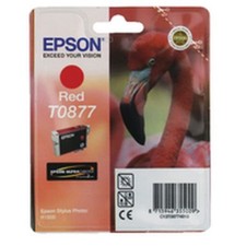 Epson T0877 inchiostro rosso rosso per Stylus Photo R1900 C13T08774010 confezione originale 