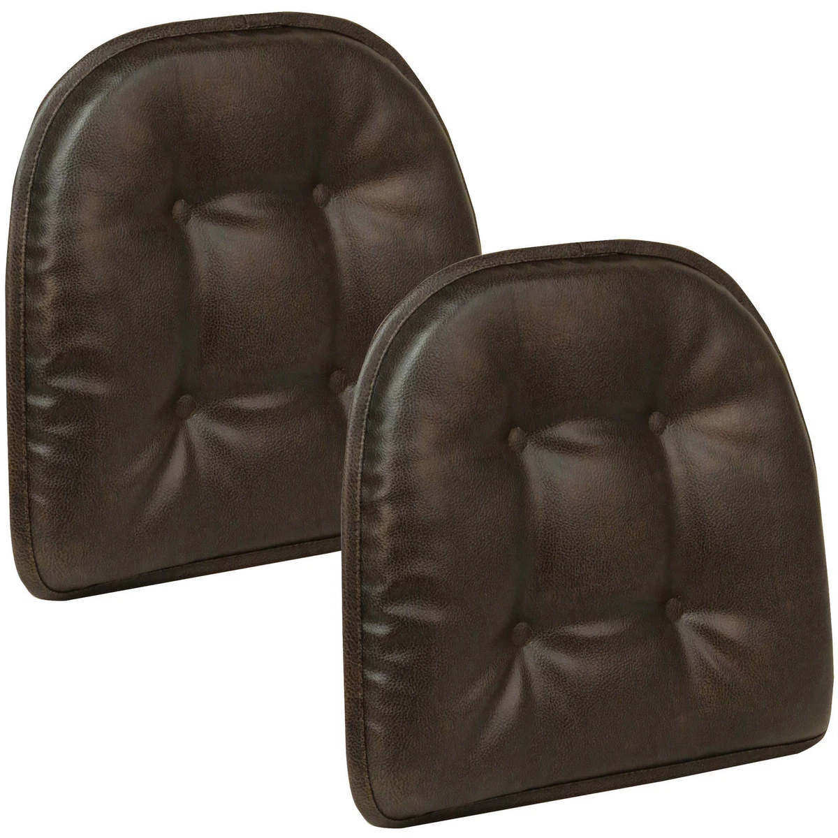 Faux leather online chair cushions