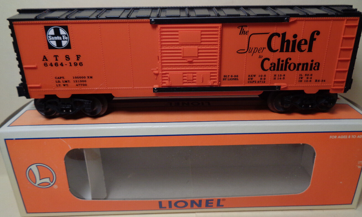 1996 VINTAGE LIONEL #19282 O GAUGE SANTA FE SUPER CHIEF TO 1996 VINTAGE LIONEL #19282 O GAUGE SANTA FE SUPER CHIEF TO