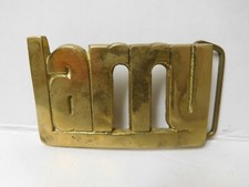 Vintage 1978 BBB Baron Brass Belt Buckle Larry Personalized Name