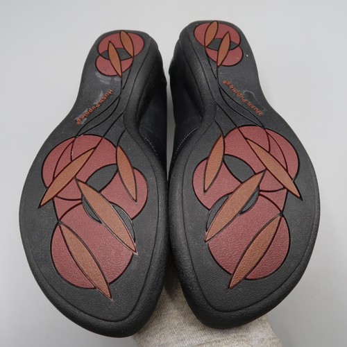 Hush Puppies Shoes Womens 6.5 M Slip On Loafers Black Leather - 第 6/7 張圖片