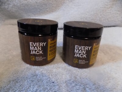 2 Every Man Jack Sandalwood Beard Butter Each 4 Oz. New