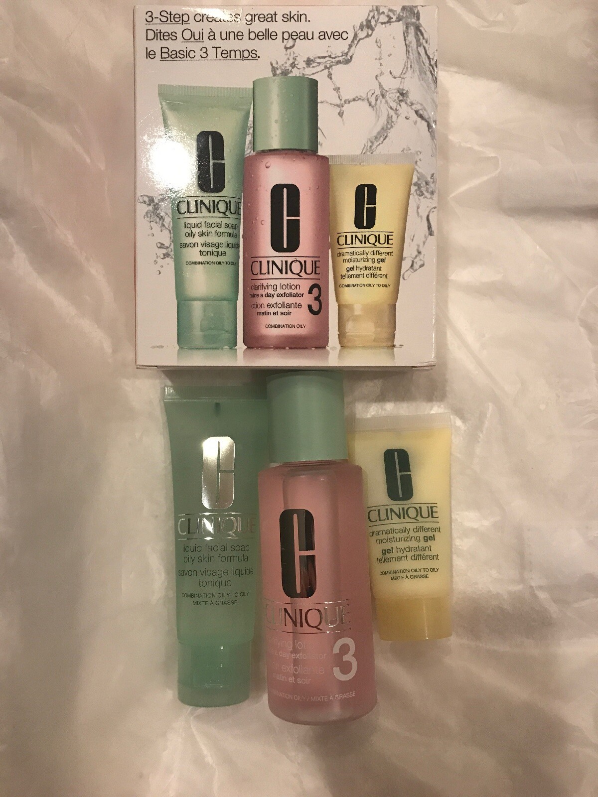 Clinique 3 Step Skin Care System - Oily Skin - Brand New In 