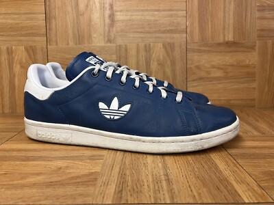 RARE🔥 Size 12 - adidas Stan Smith Trefoil Blue White Leather