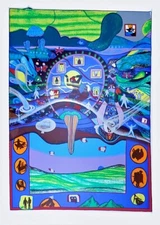 LAND OHME -  Serigraph Pencil S/N by Pop-Surrealist Artist Helmut Kand