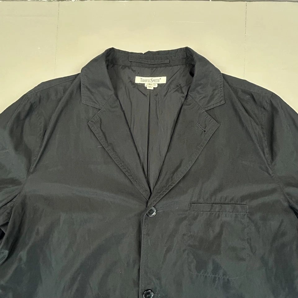 Travel Smith Jacket Mens Extra Large Long Black Field Utility Chore Streetwear - Image 3 of 4