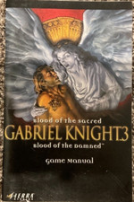 Gabriel Knight 3:Blood of the Sacred/ Damned PC Game MANUAL ONLY