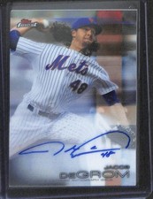 2016 Topps Finest Baseball Autograph #FA-JD Jacob deGrom