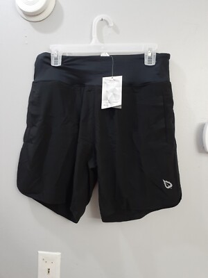 Baleaf Women s L Active Shorts W/LINER Black Sporty Athleisure GYM Pockets 5''
