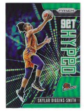 2021 Panini Prizm WNBA Skylar Diggins-Smith Get Hyped Green Prizm