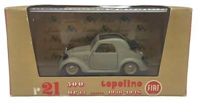 BRUMM 1:43 R21 GOLD SERIES AUTO DIECAST - FIAT 500 OPEN MOUSE (1936-1948) MODEL